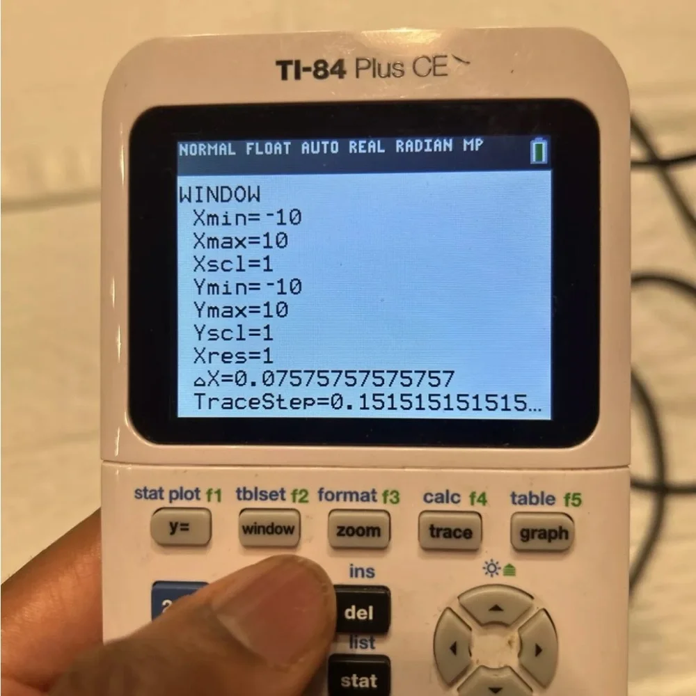 Texas Instruments TI-84 Plus CE White Graphing Calculator Tested W Case Cable